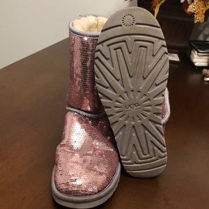 Pink/lilac sequin UGGs